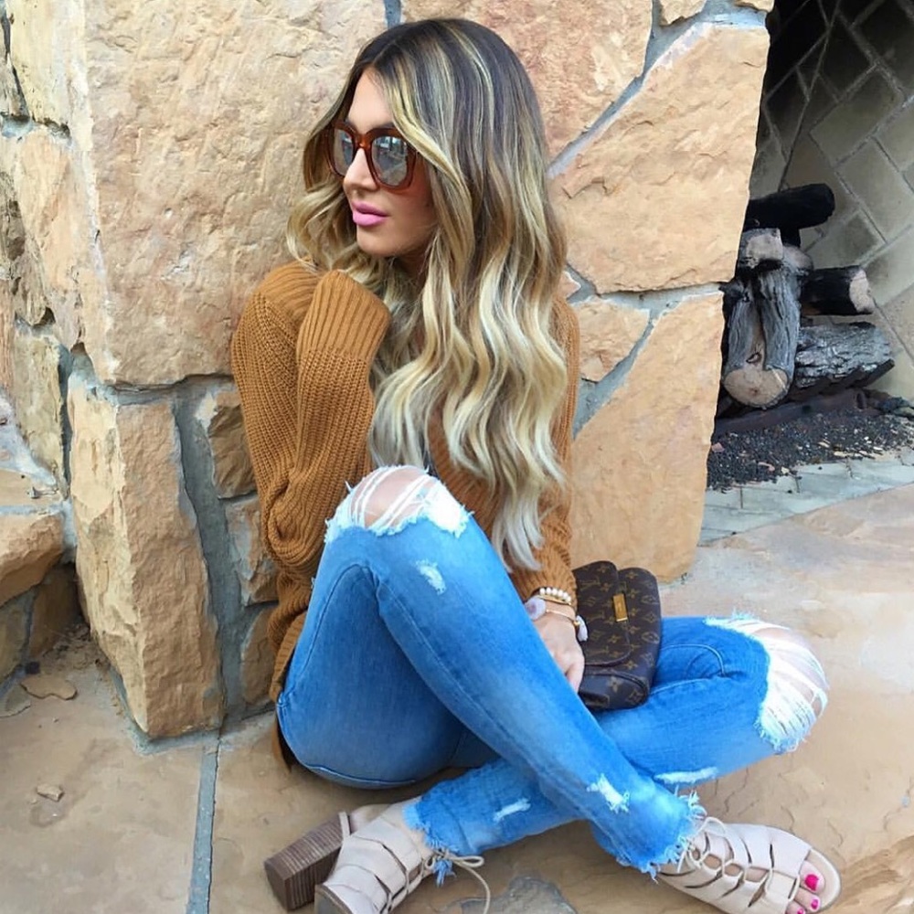 Sp black label Nordstrom distressed Jeans